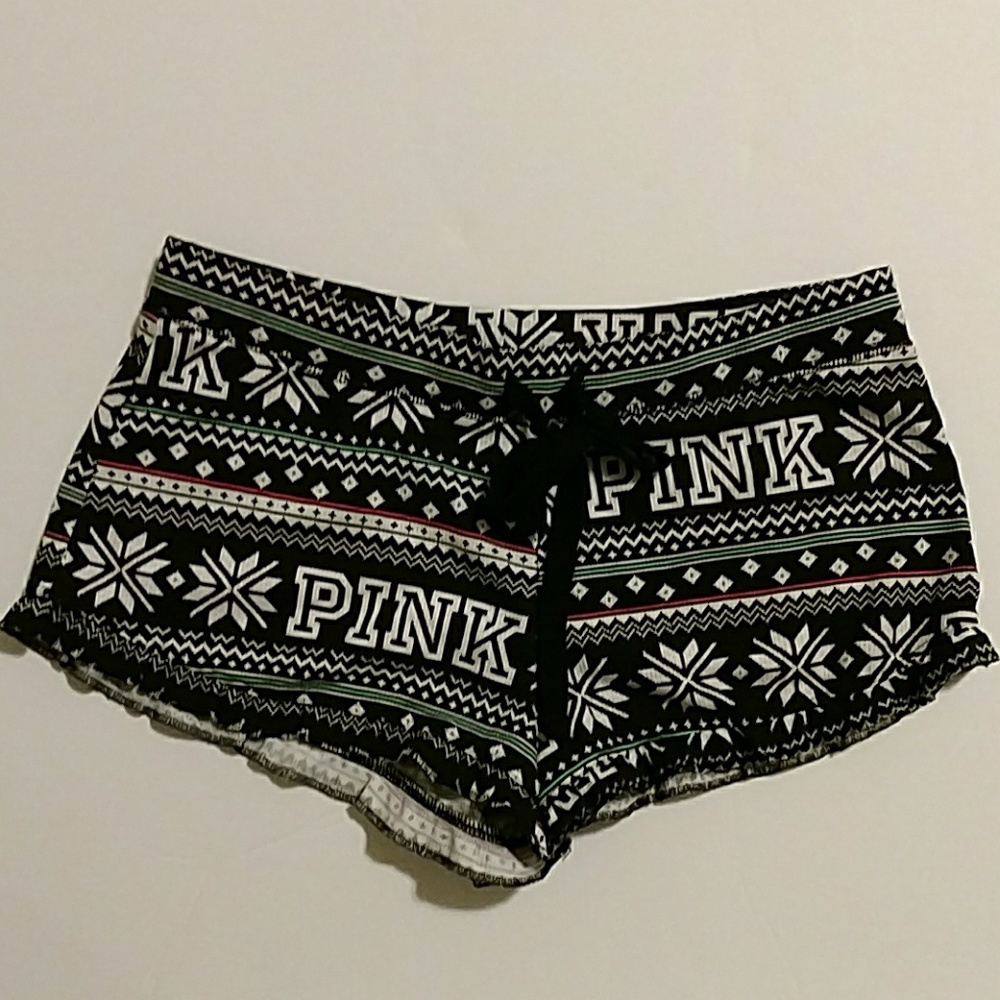 NWT Victoria's Secret PINK Fairisle Sleep Short XS